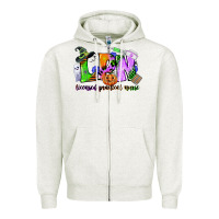 Oatmeal Heather lpn licensed practical nurse Zipper Hoodie - CowGirlArtShop