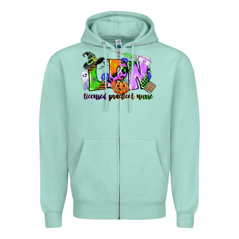 Lpn Licensed Practical Nurse Zipper Hoodie by CowGirlArtShop | Teevron