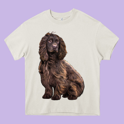 Boykin Spaniel Dog Heavy Core Tee Designed By Lillyallendesigns