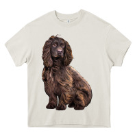 Cream Boykin Spaniel Dog Heavy Core Tee - LillyAllenDesigns