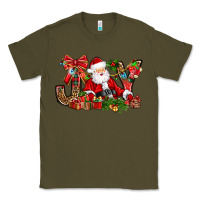 Army Green joy christmas with santa bbs Classic Tee - BundleAndBundleShop
