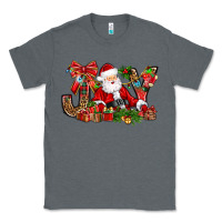Charcoal Heather joy christmas with santa bbs Classic Tee - BundleAndBundleShop