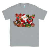 Heather Grey joy christmas with santa bbs Classic Tee - BundleAndBundleShop