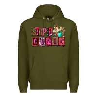 Army Green stupid cupid with cupid olivia Premium Hoodie - OliviaCreatesArt