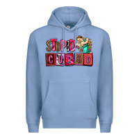 Colony Blue stupid cupid with cupid olivia Premium Hoodie - OliviaCreatesArt