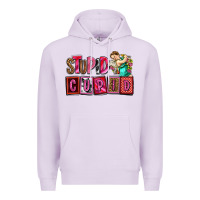 Lilac stupid cupid with cupid olivia Premium Hoodie - OliviaCreatesArt