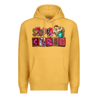 Mustard stupid cupid with cupid olivia Premium Hoodie - OliviaCreatesArt