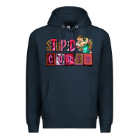 Navy stupid cupid with cupid olivia Premium Hoodie - OliviaCreatesArt