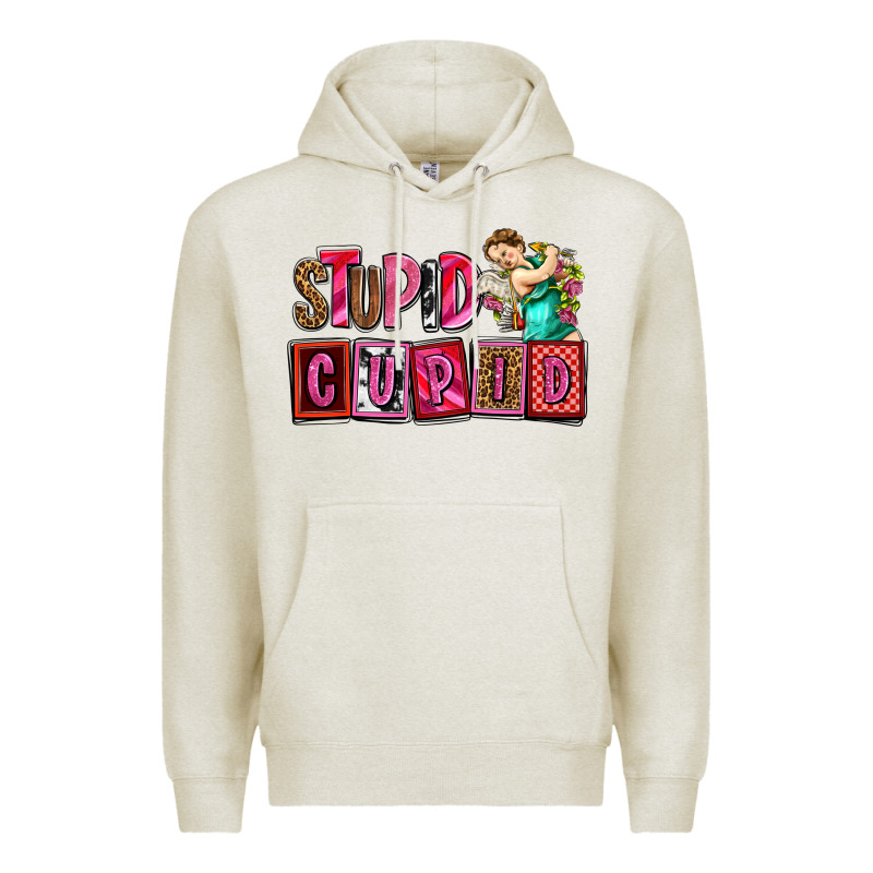 Stupid Cupid With Cupid Olivia Premium Hoodie by OliviaCreatesArt | Teevron
