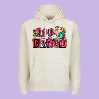 Stupid Cupid With Cupid Olivia Premium Hoodie Designed By Oliviacreatesart