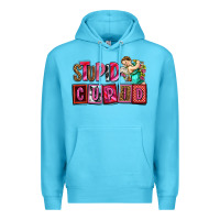 Ocean Blue stupid cupid with cupid olivia Premium Hoodie - OliviaCreatesArt