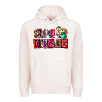 Pale Pink stupid cupid with cupid olivia Premium Hoodie - OliviaCreatesArt