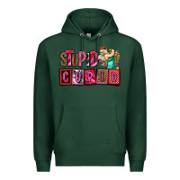 Sports Green stupid cupid with cupid olivia Premium Hoodie - OliviaCreatesArt