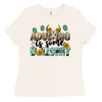 Adulting Is Some Bullshit Ladies Tee | Teevron