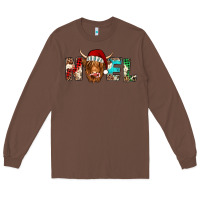 Chestnut noel highland cow Long Sleeve Tee - Jasminsmagicworld
