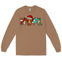 Toasted Coconut noel highland cow Long Sleeve Tee - Jasminsmagicworld
