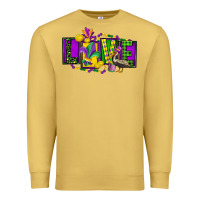 Antique Gold mardi gras love Premium Sweatshirt - FaDigitalArtStudio