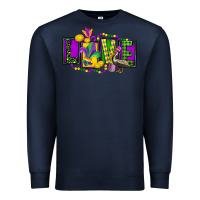 Navy mardi gras love Premium Sweatshirt - FaDigitalArtStudio