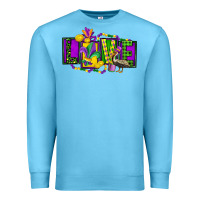 Ocean Blue mardi gras love Premium Sweatshirt - FaDigitalArtStudio