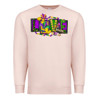 Pale Pink mardi gras love Premium Sweatshirt - FaDigitalArtStudio