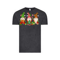 Vintage Black christmas gnomes Vintage Tee - MaliasSmallBusiness