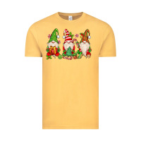Vintage Mustard christmas gnomes Vintage Tee - MaliasSmallBusiness