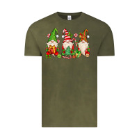 Vintage Olive christmas gnomes Vintage Tee - MaliasSmallBusiness