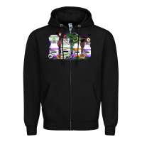 Black nurse medicine bottles Zipper Hoodie - CowGirlArtShop