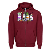 Burgundy nurse medicine bottles Zipper Hoodie - CowGirlArtShop
