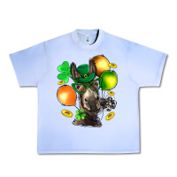 Grape Ice St. Patricks Clovers With Donkey Urban Heavy Tee - BundleAndBundleShop