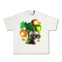 Pistachio St. Patricks Clovers With Donkey Urban Heavy Tee - BundleAndBundleShop