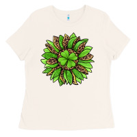 Bone lucky leopard st patricks sunflower Ladies Tee - Jasminsmagicworld