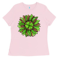 Bubblegum Pink lucky leopard st patricks sunflower Ladies Tee - Jasminsmagicworld