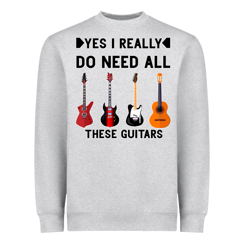 Yes I Really Do Need All These Guitars Heavyweight Sweatshirt by Bettercallsaul | Teevron