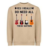 Mushroom Yes I Really Do Need All These Guitars Heavyweight Sweatshirt - Bettercallsaul