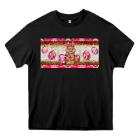 Black pink camouflage egg hunter bunny   license plate Heavy Core Tee - BarkalooDesign
