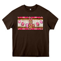 Chocolate Brown pink camouflage egg hunter bunny   license plate Heavy Core Tee - BarkalooDesign