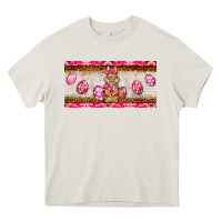 Cream pink camouflage egg hunter bunny   license plate Heavy Core Tee - BarkalooDesign