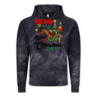 Cloud Black rockin around the christmas tree Vintage Hoodie - MaliasSmallBusiness