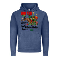 Vintage Denim rockin around the christmas tree Vintage Hoodie - MaliasSmallBusiness