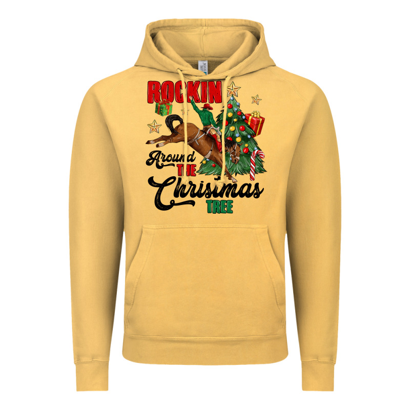 Rockin Around The Christmas Tree Vintage Hoodie by MaliasSmallBusiness | Teevron