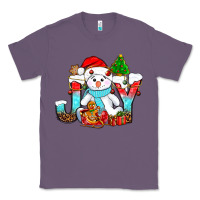 Lavender joy christmas with snowman bbs Classic Tee - BundleAndBundleShop