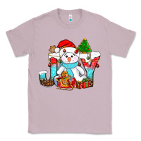 Lilac joy christmas with snowman bbs Classic Tee - BundleAndBundleShop