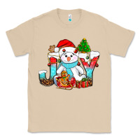 Mushroom joy christmas with snowman bbs Classic Tee - BundleAndBundleShop