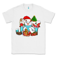 White joy christmas with snowman bbs Classic Tee - BundleAndBundleShop