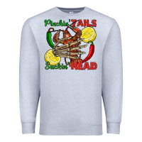 Heather Grey Pinchin' tails suckin' head crawfish Premium Sweatshirt - FaDigitalArtStudio