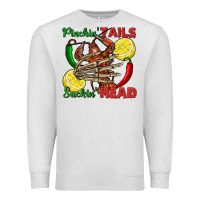 Oatmeal Heather Pinchin' tails suckin' head crawfish Premium Sweatshirt - FaDigitalArtStudio