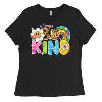 Black always be kind Ladies Tee - NancyCooperArtShop