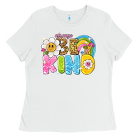 White always be kind Ladies Tee - NancyCooperArtShop