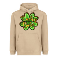 Mushroom St. Patrick's Lucky babe Heavyweight Hoodie - OliviaCreatesArt